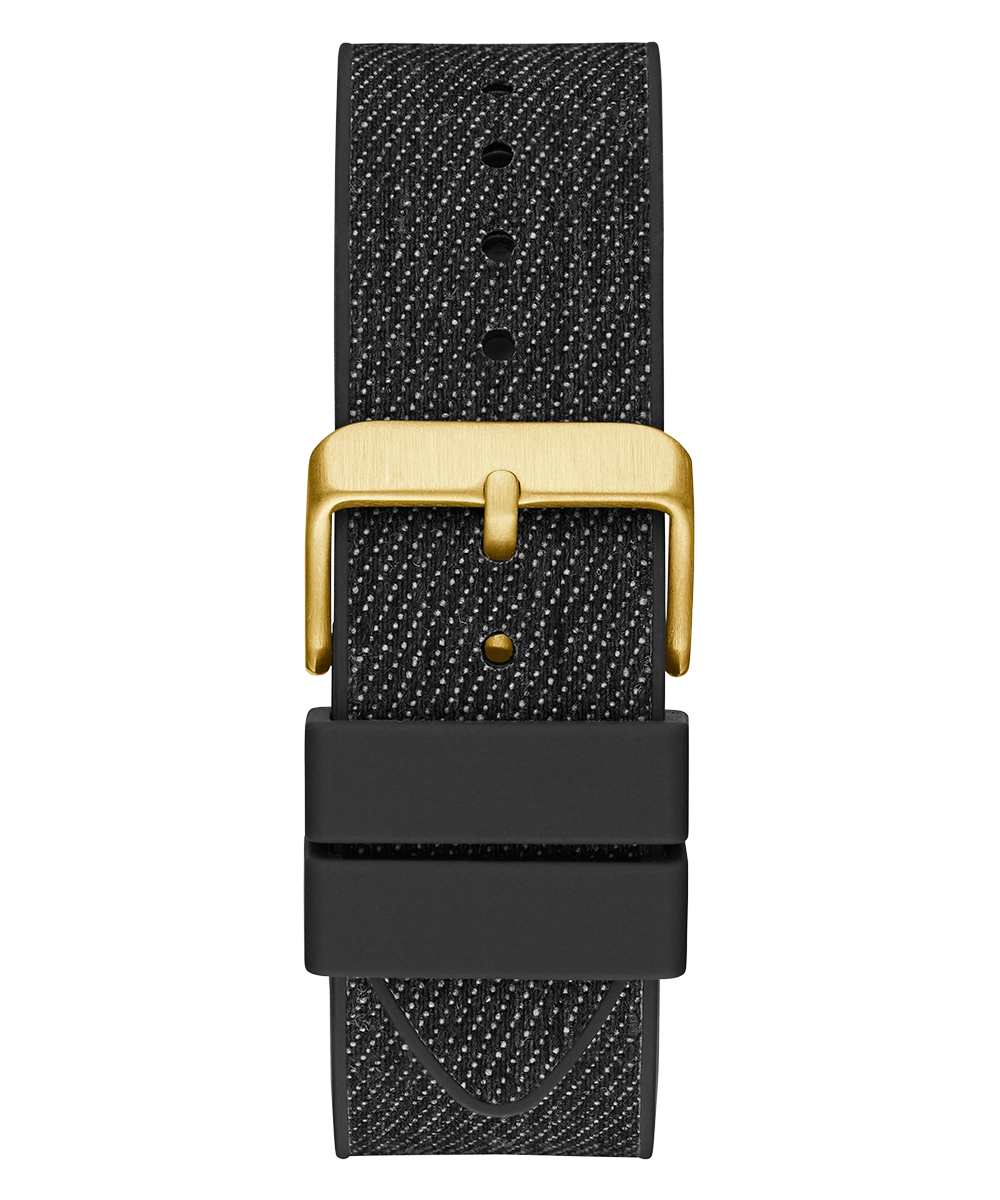 Guess Mens Black Gold Tone Multi-function Watch
