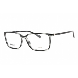 Hugo Boss Men's Eyeglasses - Full Rim Grey Horn Optyl Rectangular | 0679/N 02W8 00