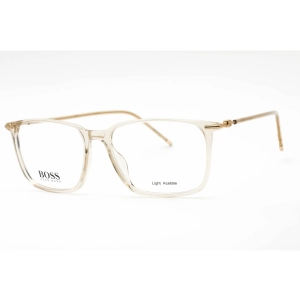 Hugo Boss Men's Eyeglasses - Mud Gold Rectangular Full Rim Frame | BOSS 1372 0IXE 00