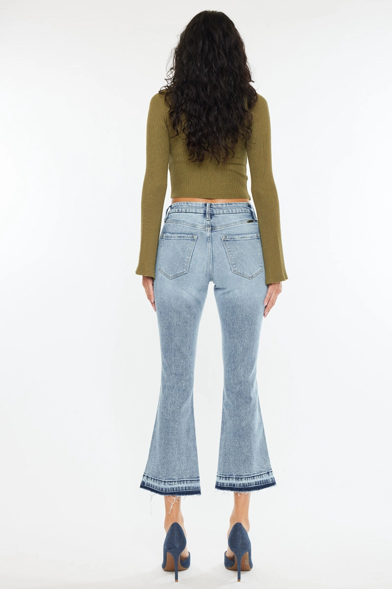 Kayla High Rise Cropped Flare