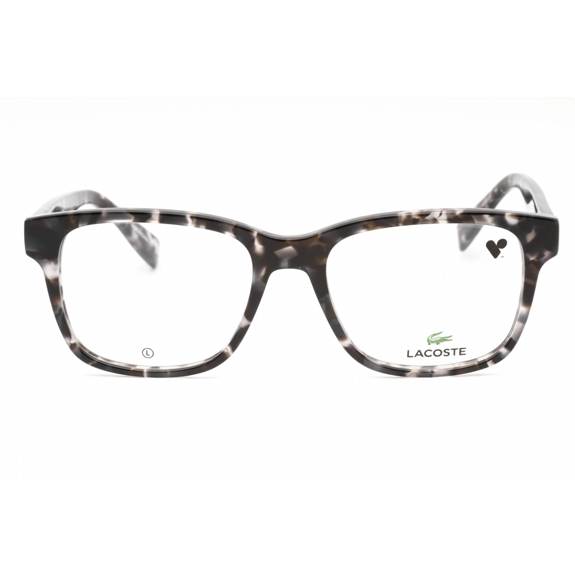 Lacoste Men's Eyeglasses - Havana Grey Plastic Square Shape Full Rim Frame | L2937 240