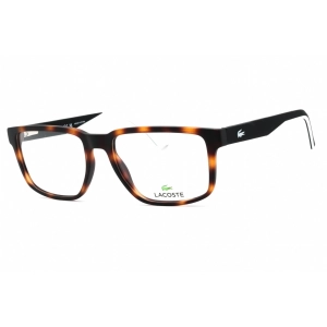Lacoste Men's Eyeglasses - Matte Havana Rectangular Shape Full Rim Frame | L2912 230