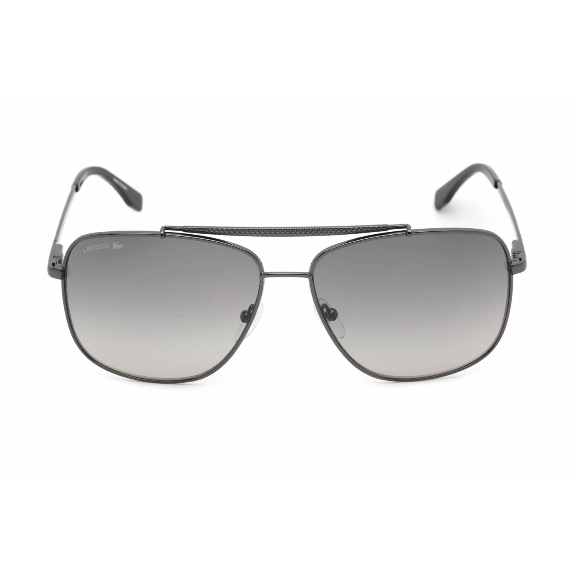 Lacoste Men's Sunglasses - Full Rim Gunmetal Metal Aviator Shape Frame | L188S 033