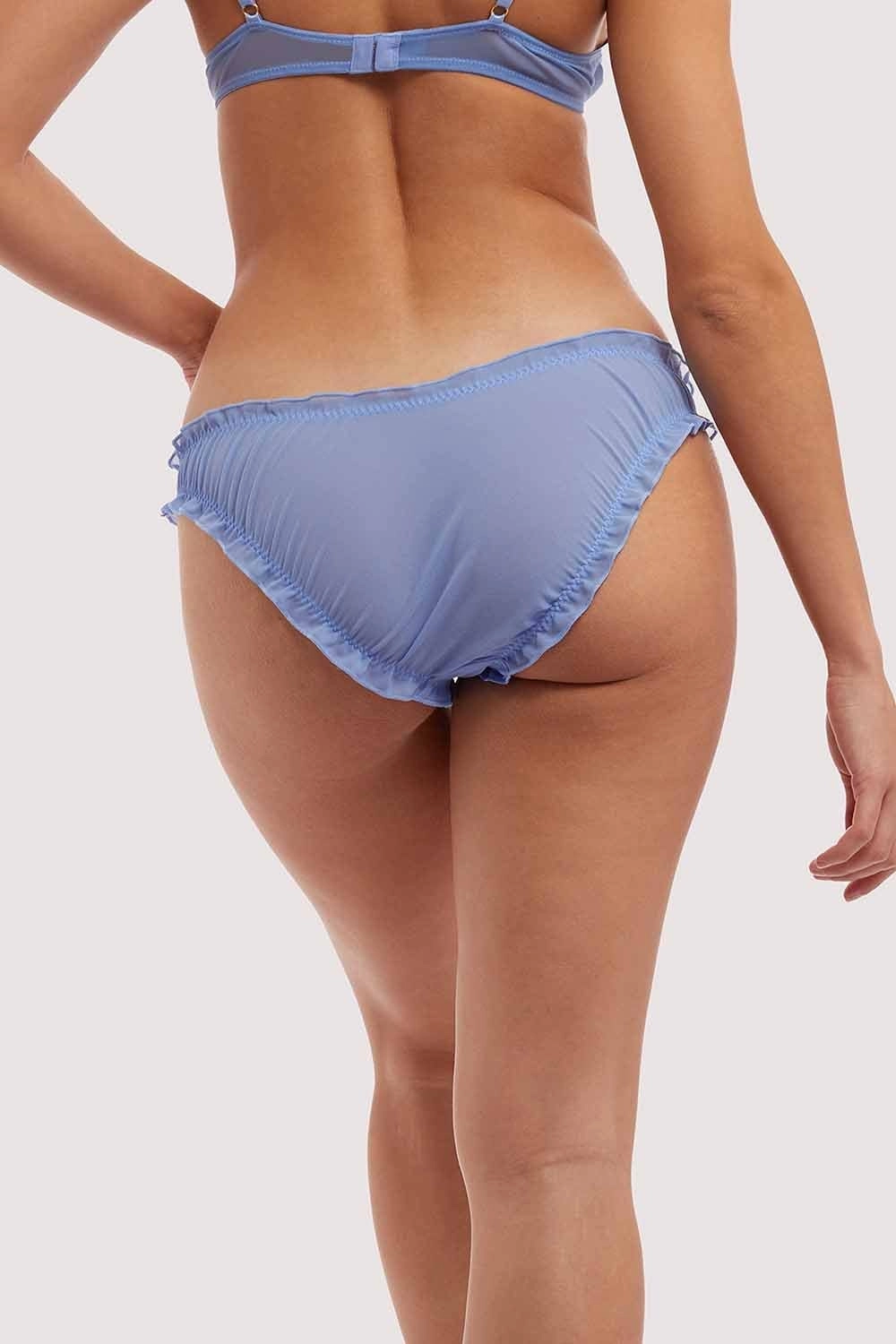 Lili Blue Diamante Cherry Brief