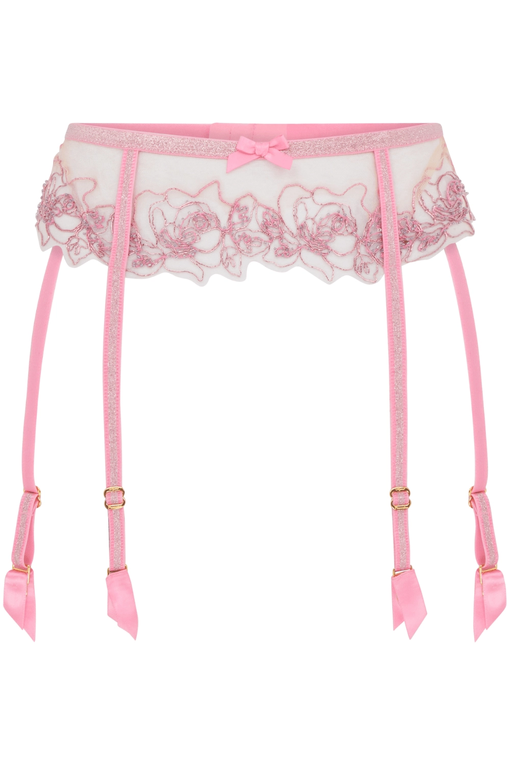 Lindie Suspender Belt Dusky Pink