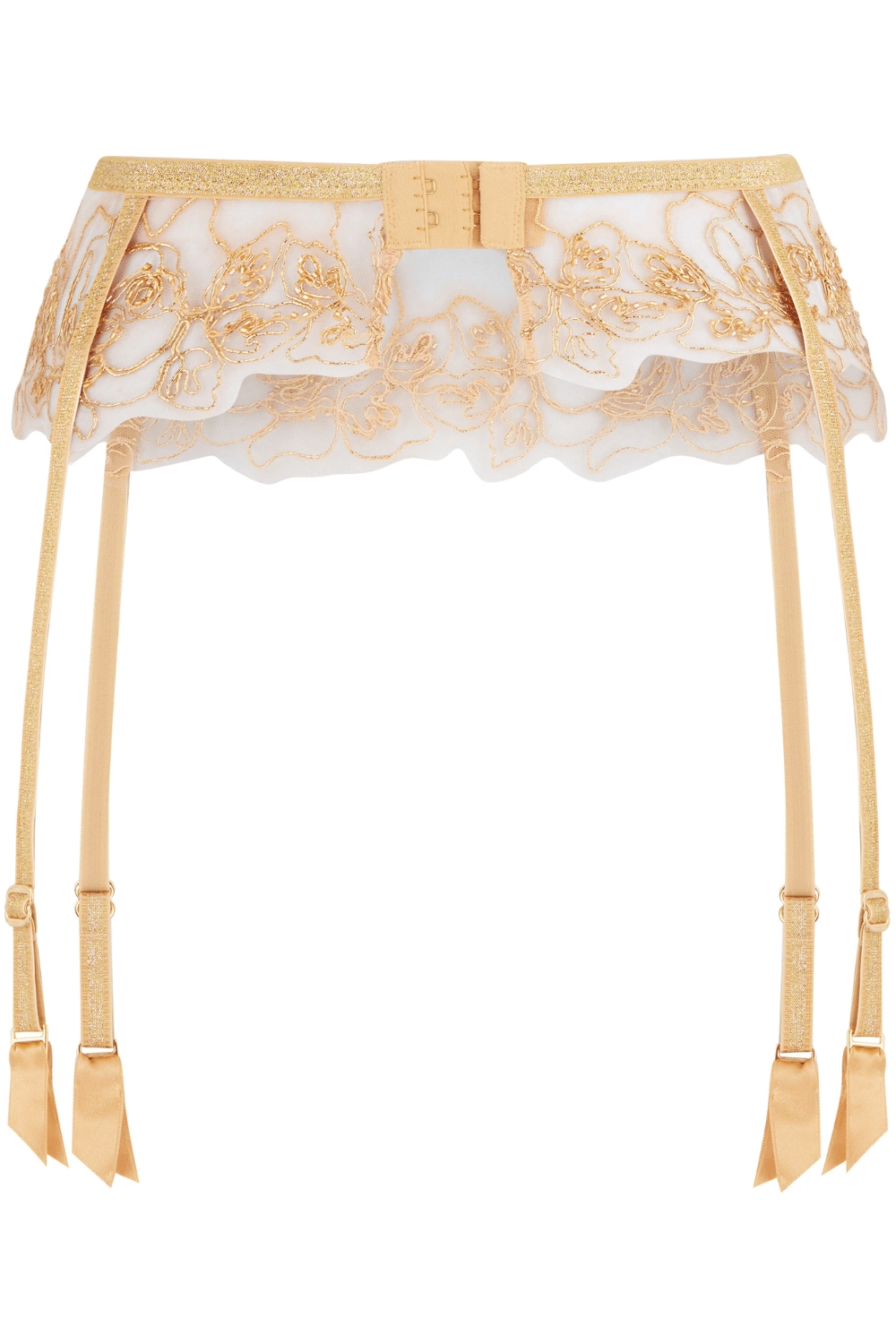 Lindie Suspender Belt Gold, Size 5 (UK 14)