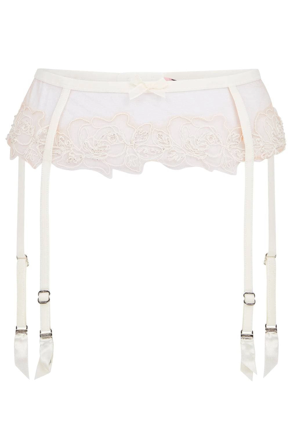 Lindie Suspender Belt Ivory