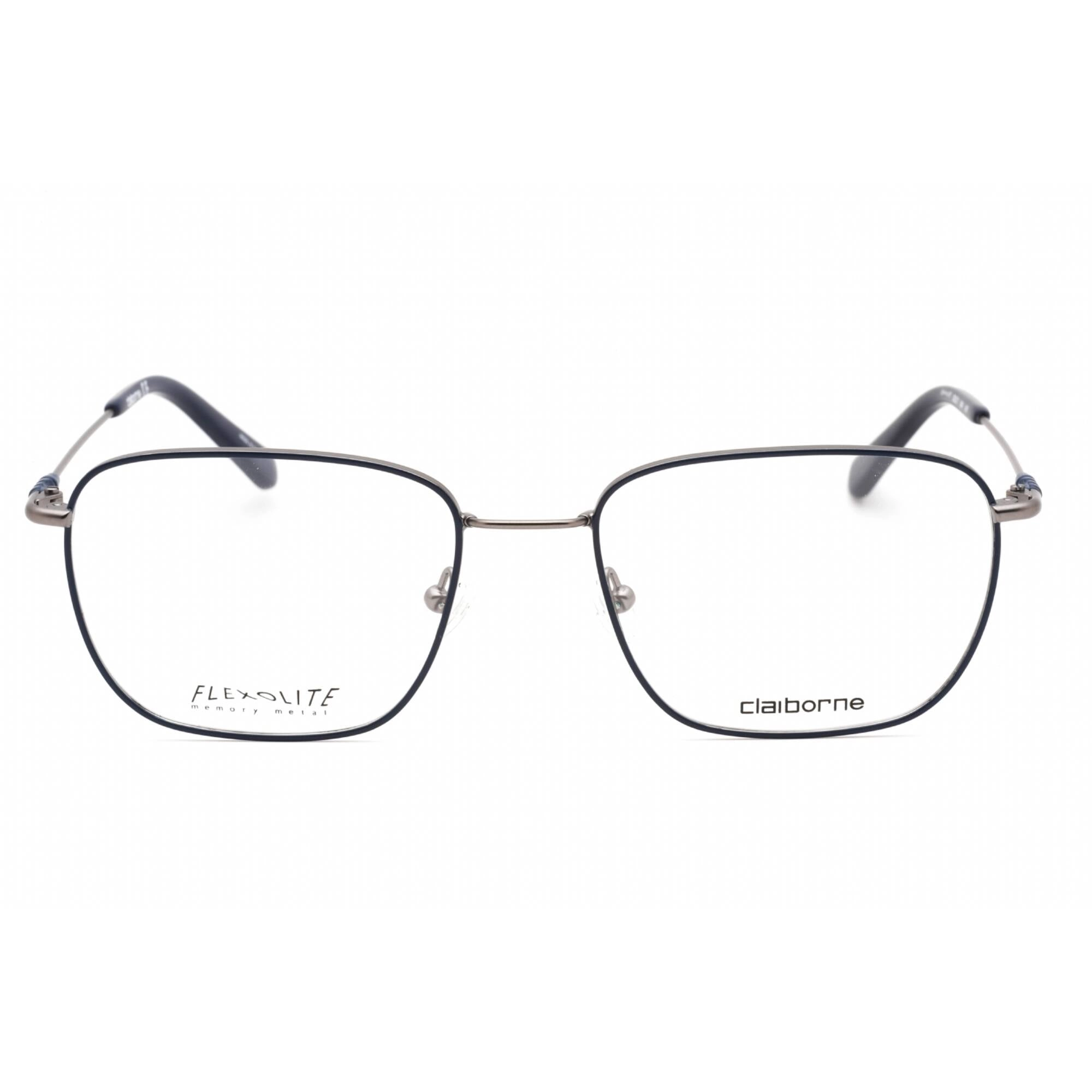 Liz Claiborne Men's Eyeglasses - Ruthenium Blue Metal Rectangular Frame | CB 271 V84