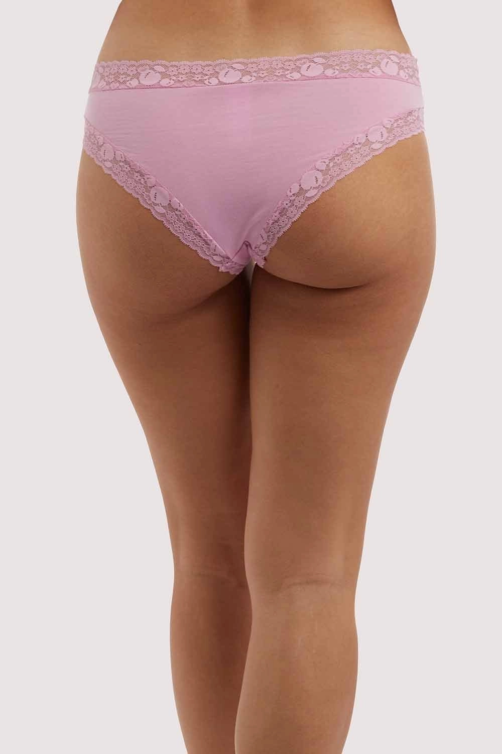 Love Yourself Pink Embroidered Brief