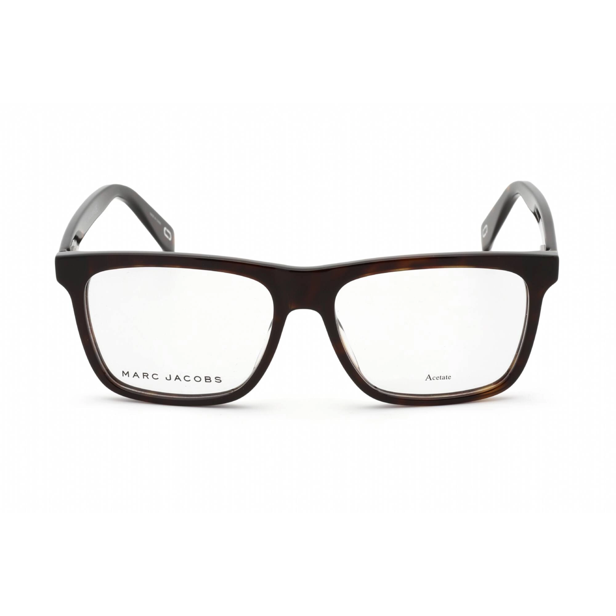 Marc Jacobs Men's Eyeglasses - Dark Havana Plastic Rectangular | Marc 342 0086 00