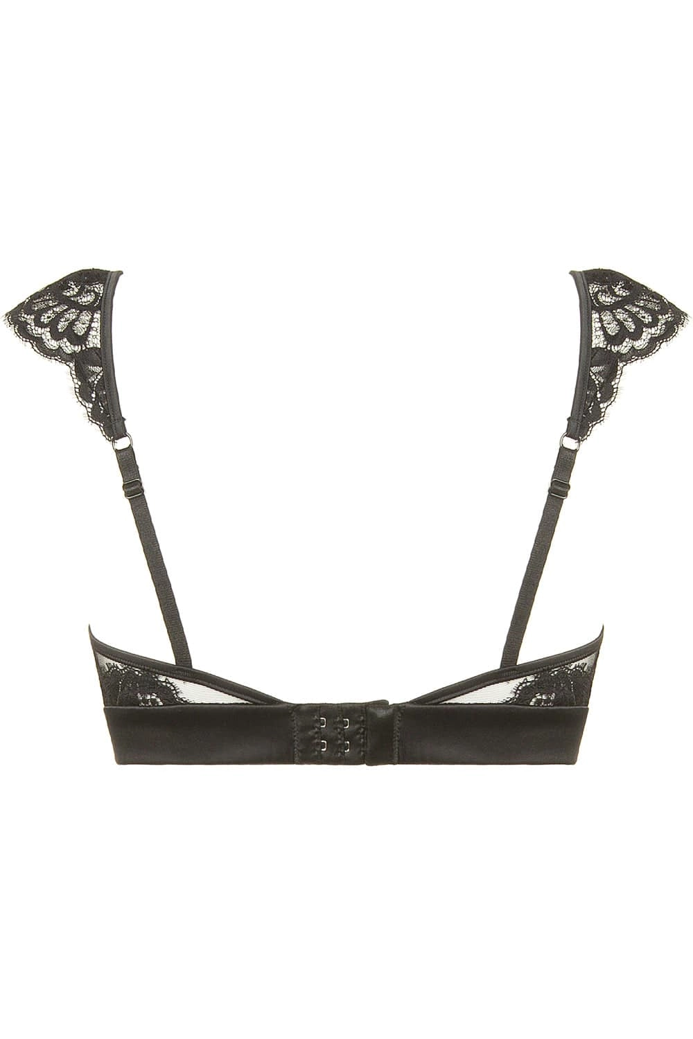 Marlene Triangle Bra with Swarovski Crystals in Black