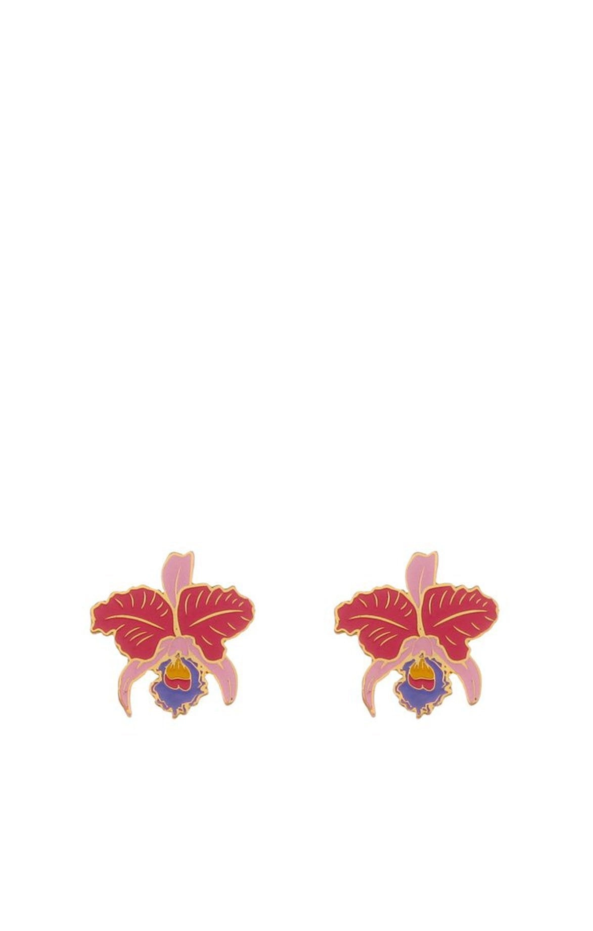 Mini catleya earrings