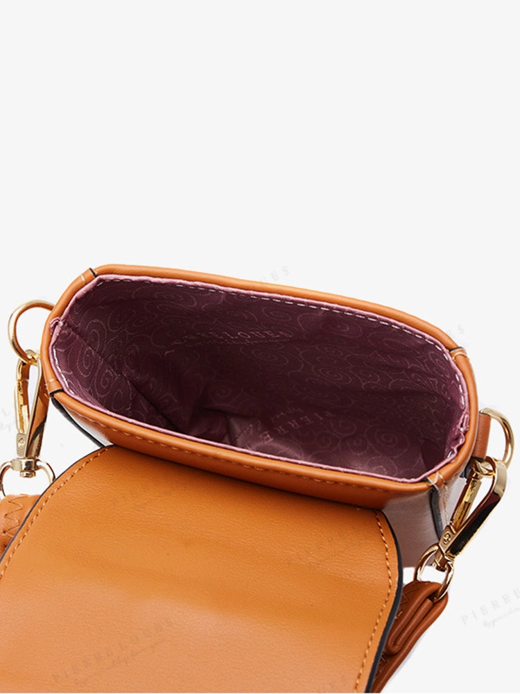 Mini Messenger Shoulder Crossbody Handbag PU Leather Wallet