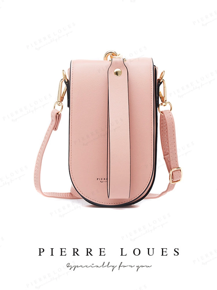 Mini Messenger Shoulder Crossbody Handbag PU Leather Wallet