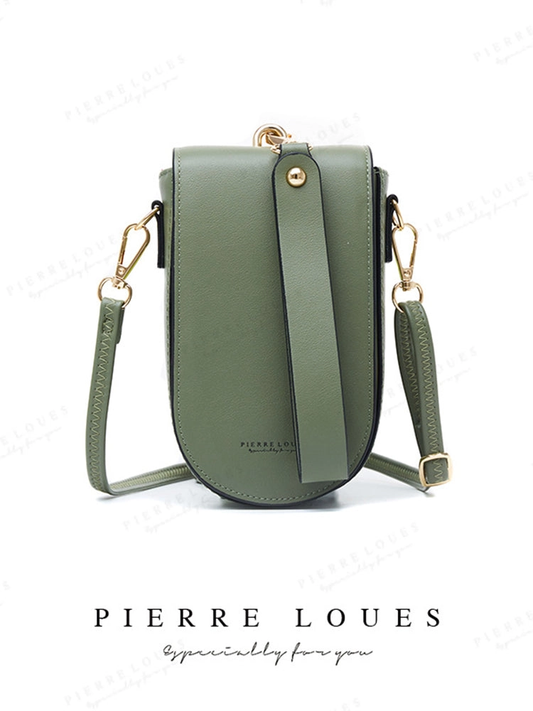 Mini Messenger Shoulder Crossbody Handbag PU Leather Wallet