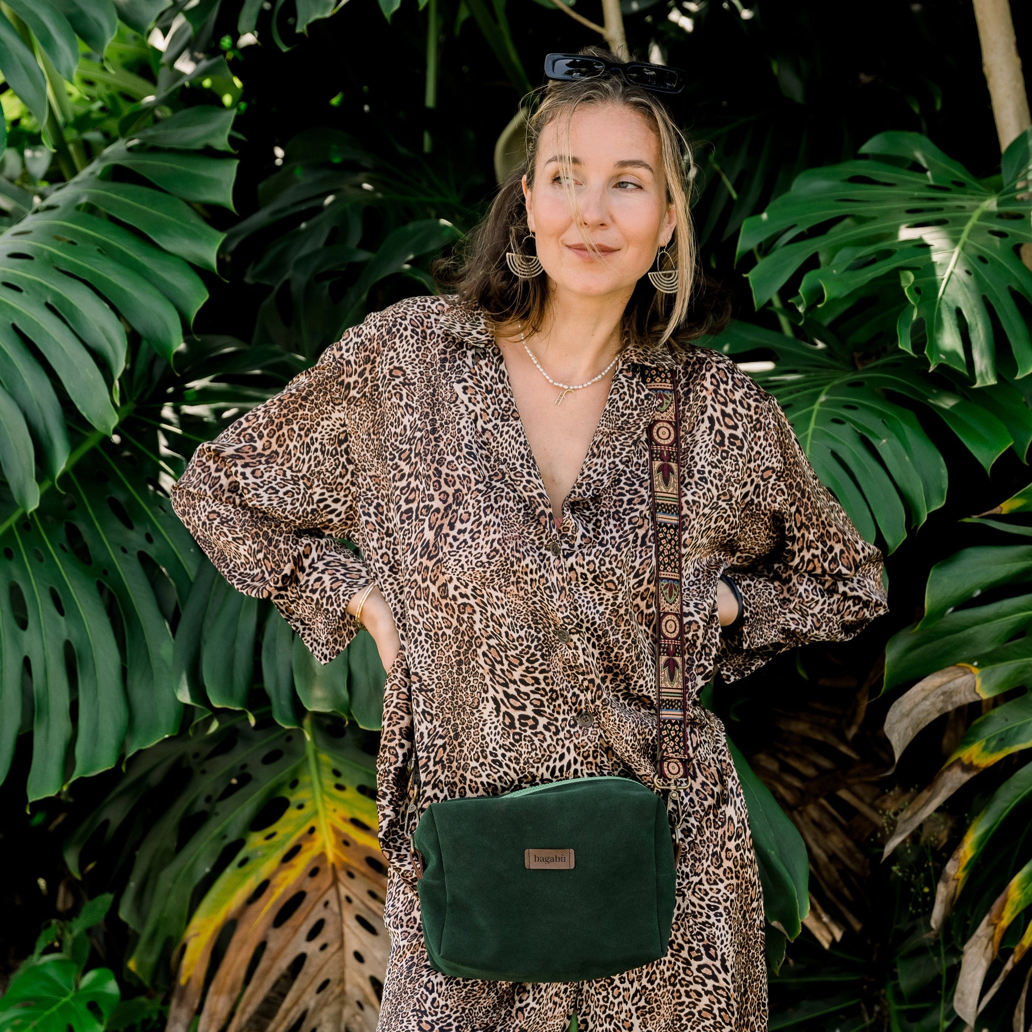 Moss Alcantara Bag