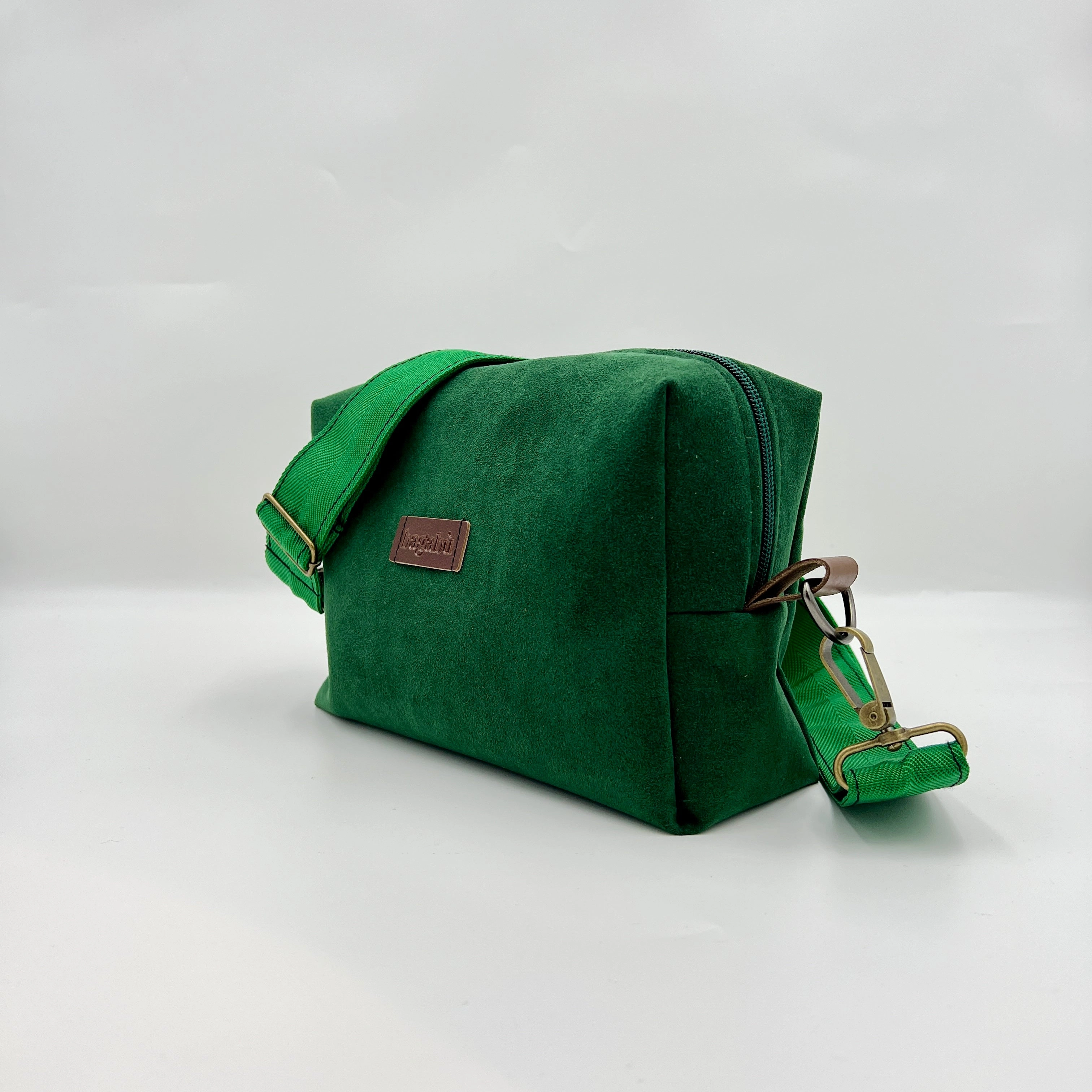 Moss Alcantara Bag