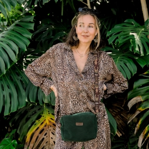 Moss Alcantara Bag