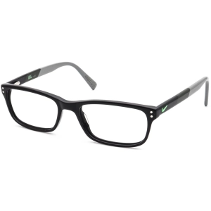 Nike Men's Eyeglasses - Black/Cargo Khaki Plastic Rectangular Frame | NIKE 7237 1
