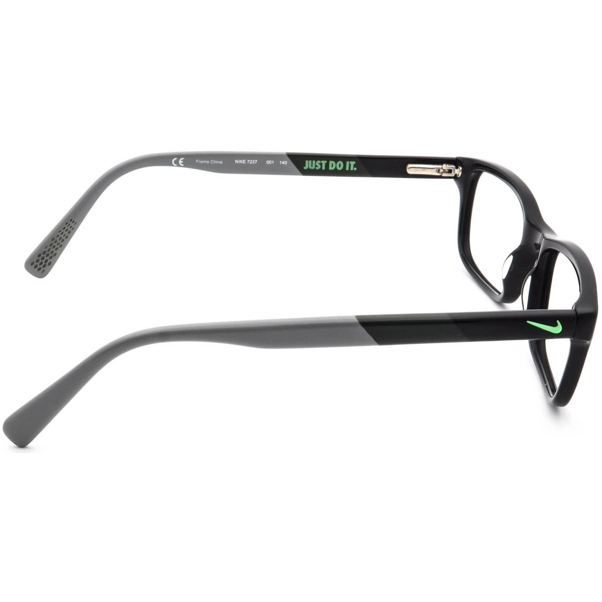 Nike Men's Eyeglasses - Black/Cargo Khaki Plastic Rectangular Frame | NIKE 7237 1