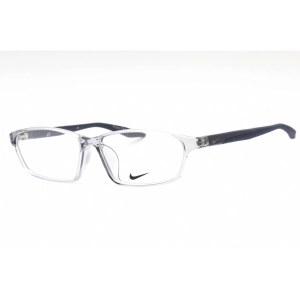 Nike Men's Eyeglasses - Light Grey/Midnight Navy Rectangular Frame | NIKE 7130AF 034