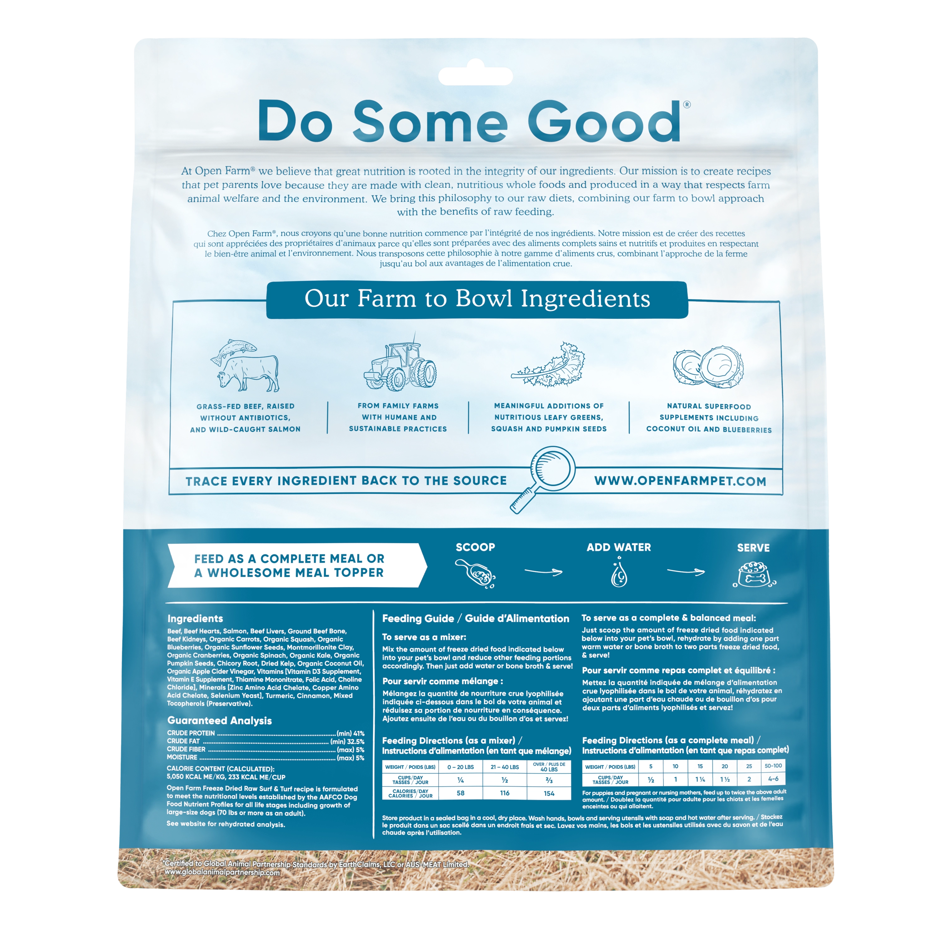 Open Farm Grain Free Surf & Turf Recipe Freeze Dried Raw Dog Food