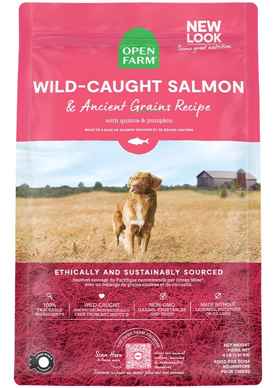Open Farm Wild Caught Salmon & Ancient Grains Dry Dog Food