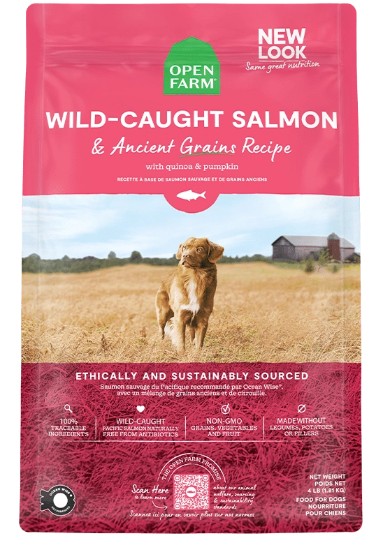 Open Farm Wild Caught Salmon & Ancient Grains Dry Dog Food