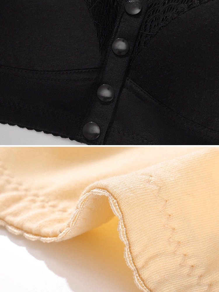 Oversized Lace Front-Closure Wireless Bras