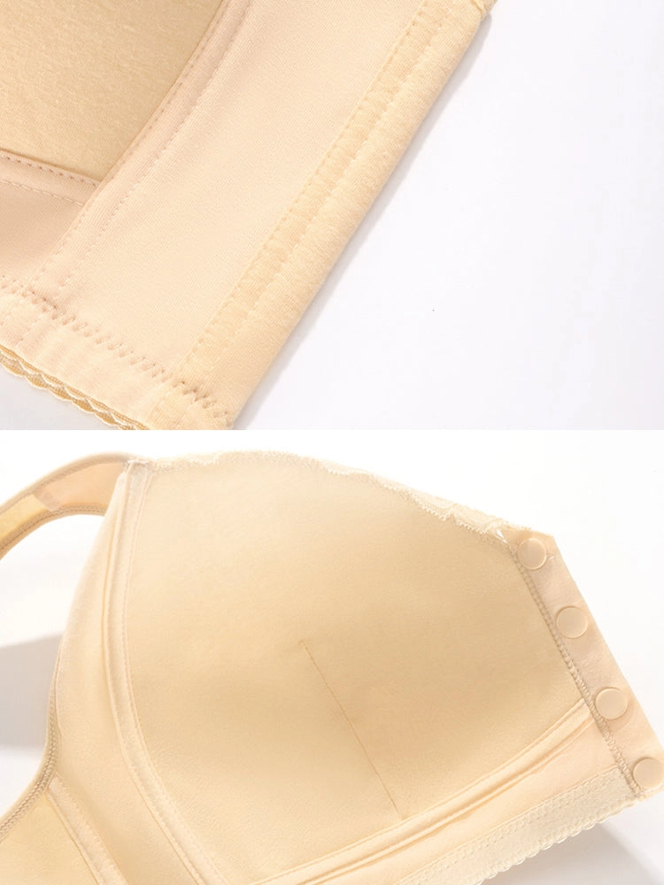 Oversized Lace Front-Closure Wireless Bras