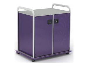 Paragon A&D Crossfit Storage - Trolley - 6 drawers - 4 shelves - 2 doors - 16 gauge tubular steel, TFM - frost, purple, wisdom CFD30WD17CO-918PZP
