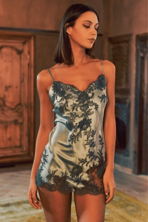 Phenix Silk Mini Nightie Mist