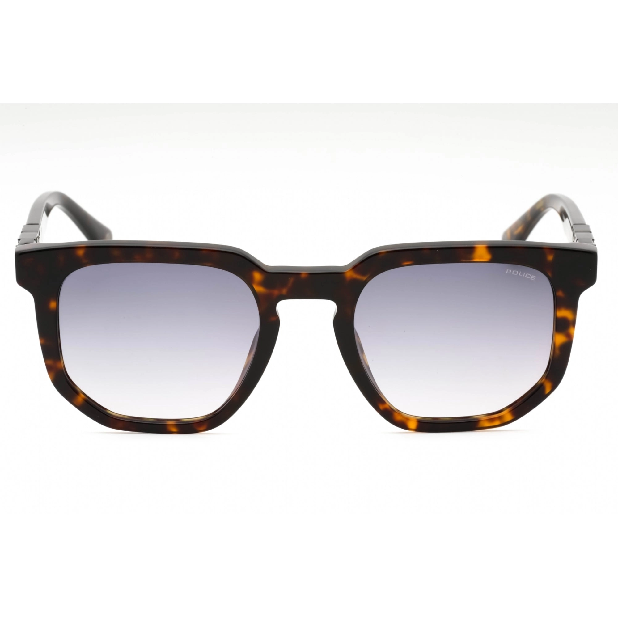Police Men's Sunglasses - Dark Tortoise Plastic Geometric Full Rim Frame | SPLF88 0722