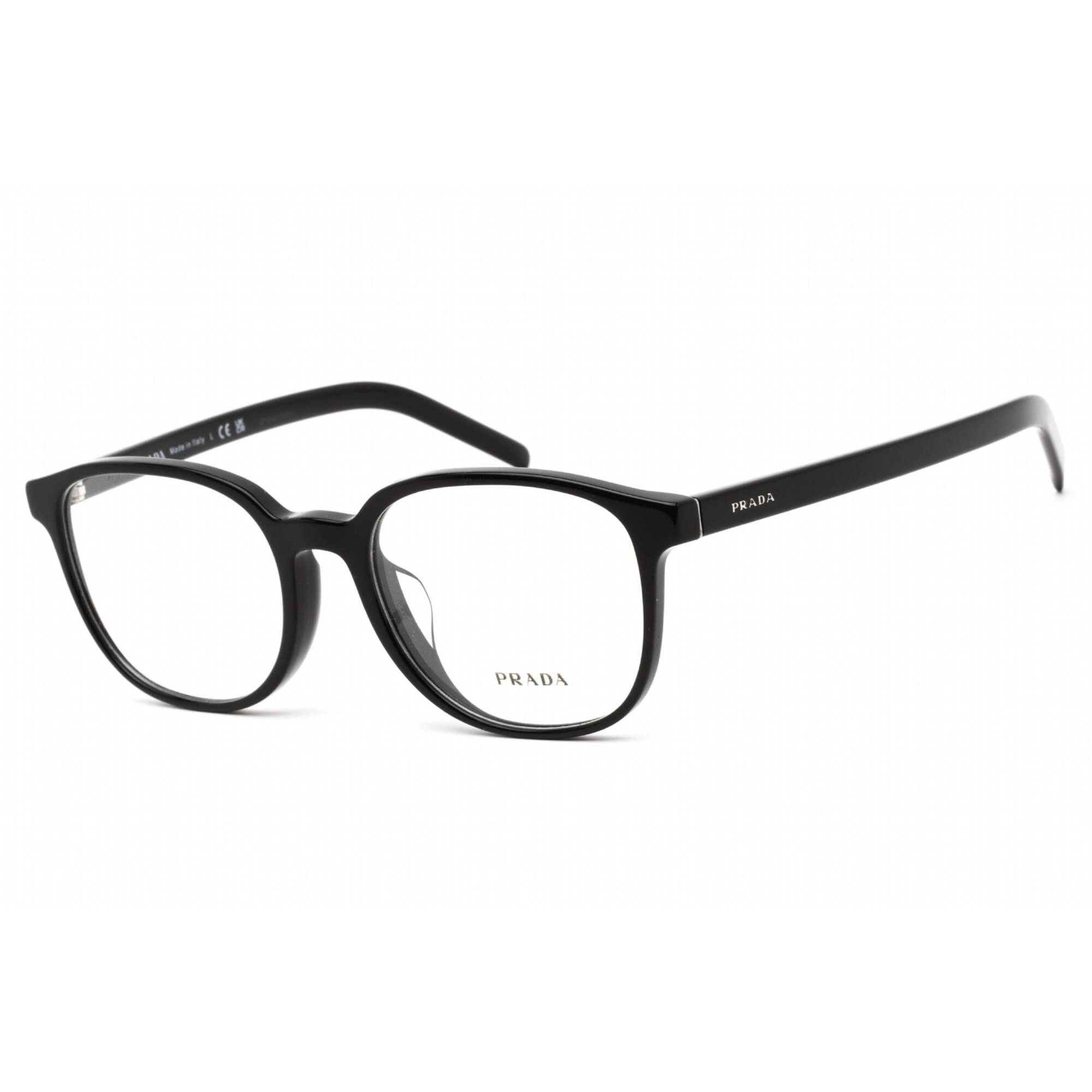 Prada Men's Eyeglasses - Clear Demo Lens Black Plastic Square Frame | 0PR 07XVF 1AB1O1