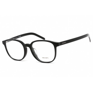 Prada Men's Eyeglasses - Clear Demo Lens Black Plastic Square Frame | 0PR 07XVF 1AB1O1