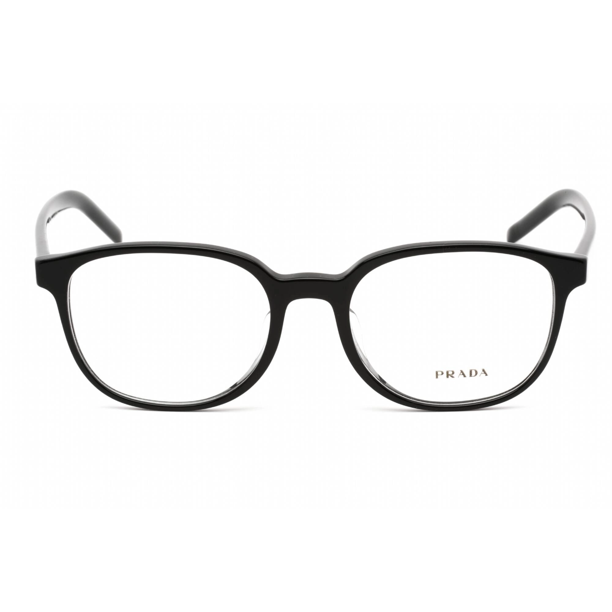 Prada Men's Eyeglasses - Clear Demo Lens Black Plastic Square Frame | 0PR 07XVF 1AB1O1