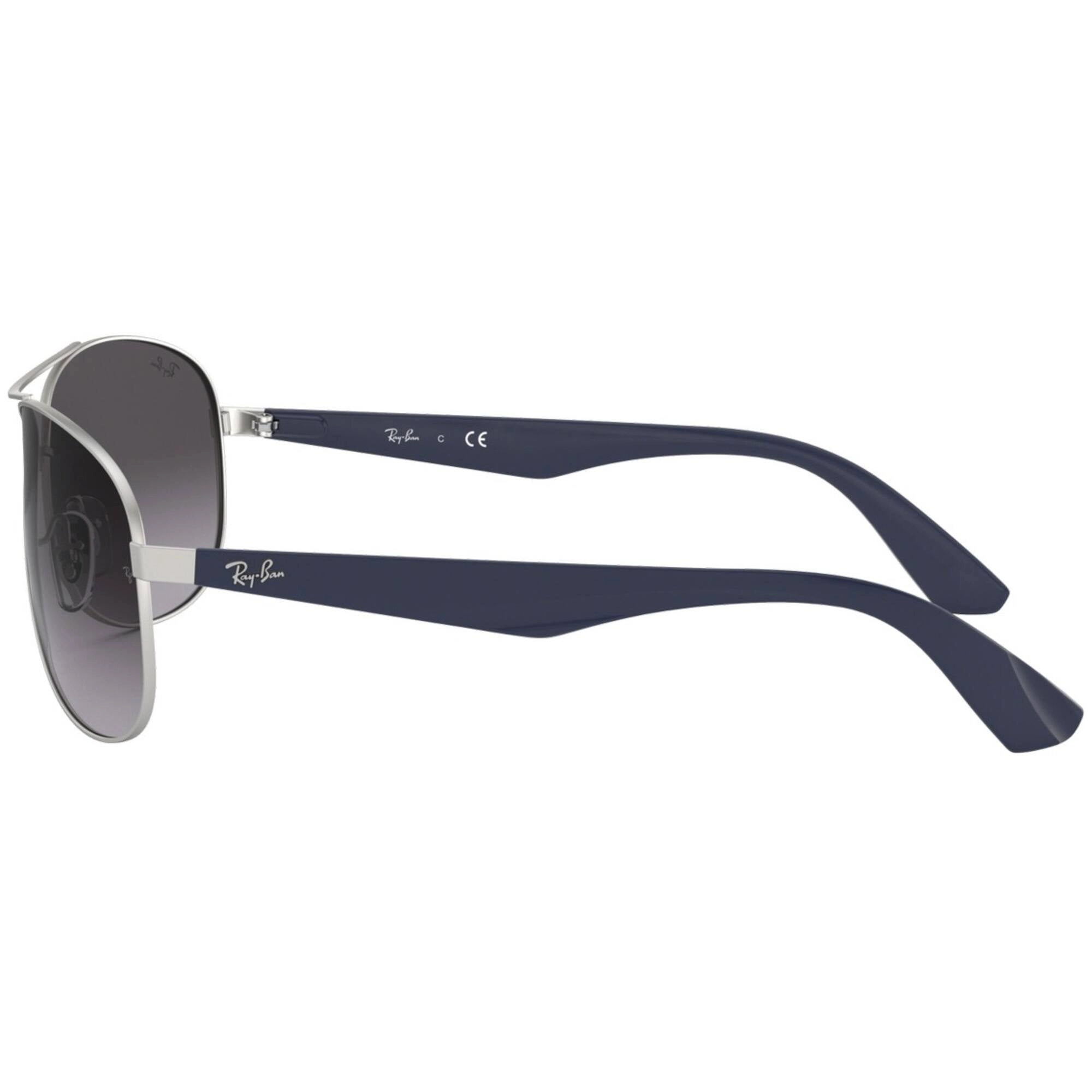 Ray Ban Men's Sunglasses - Silver Frame Grey Shaded Lens | RAY BAN 0RB3526 019/8G
