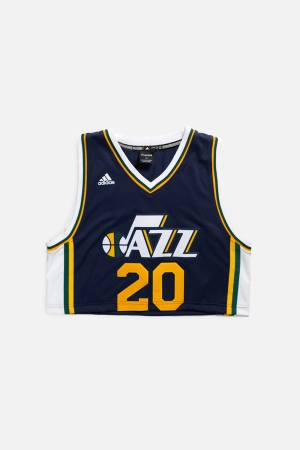 Rework Utah Jazz NBA Crop Jersey - L