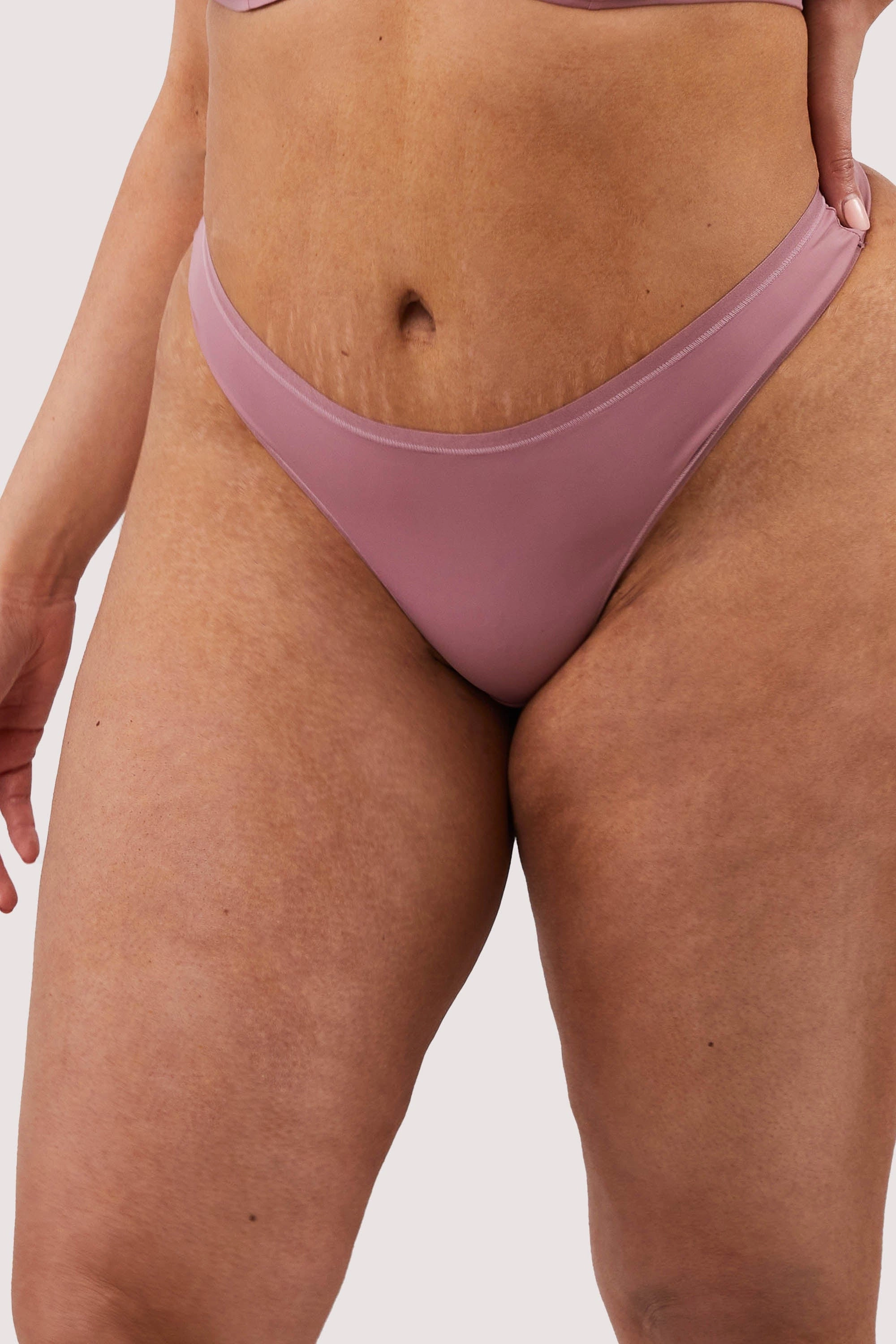 Second Skin Rose Recycled Thong