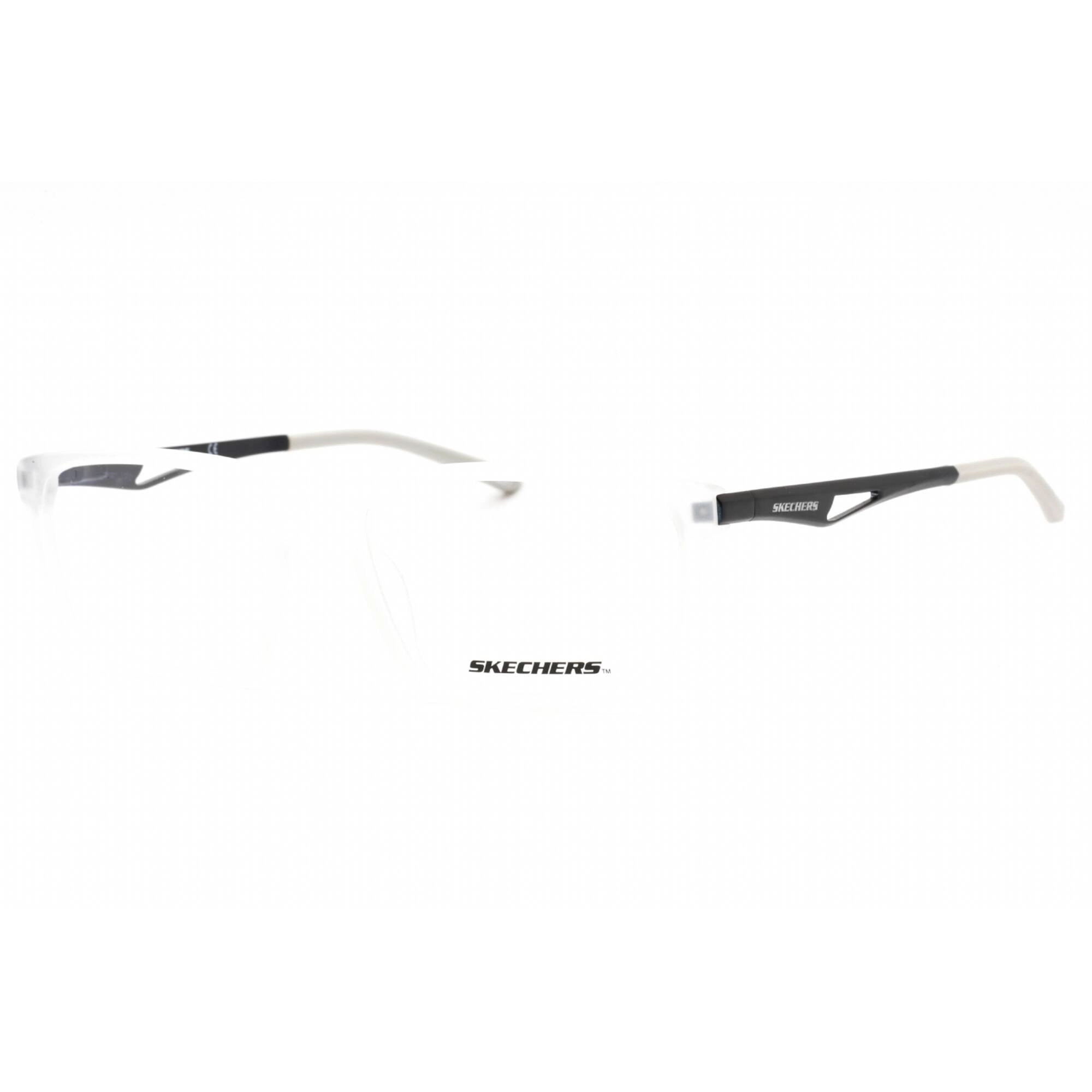Skechers Men's Eyeglasses - Crystal Plastic Rectangular Full Rim Frame | SE3245 026