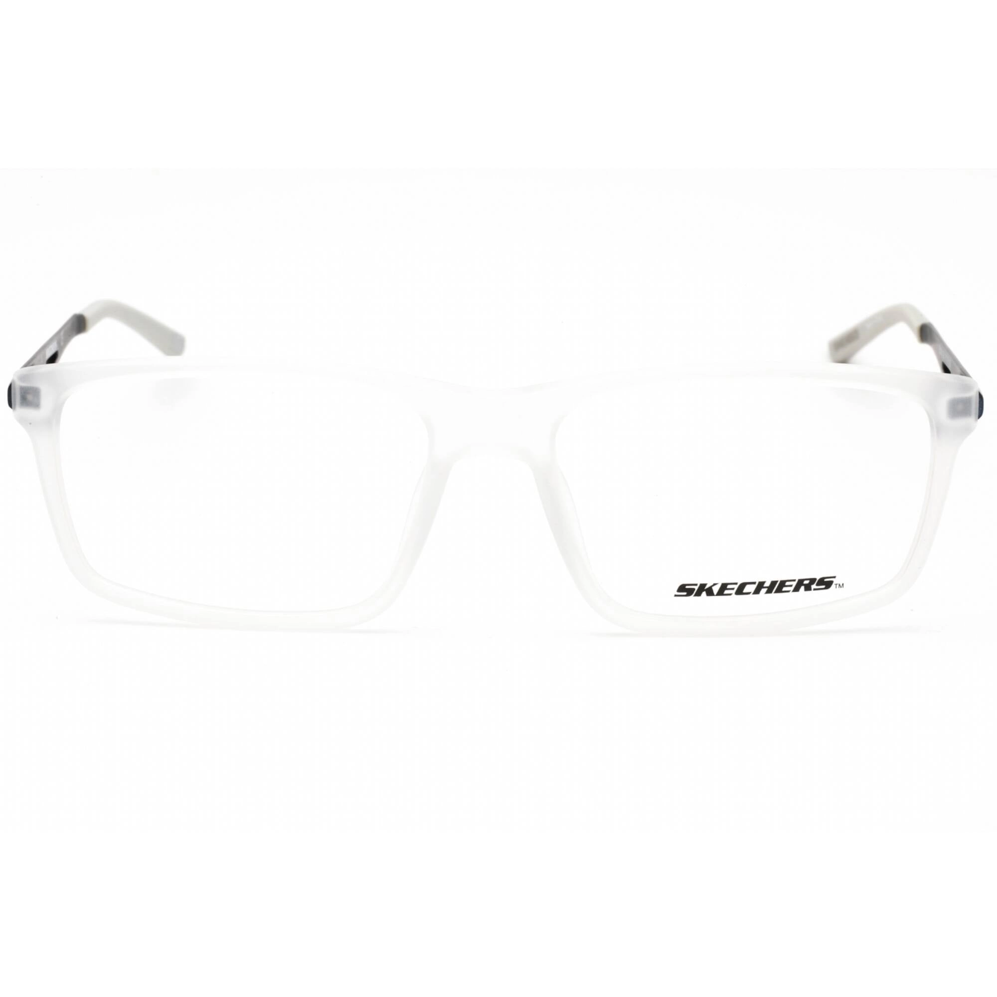 Skechers Men's Eyeglasses - Crystal Plastic Rectangular Full Rim Frame | SE3245 026