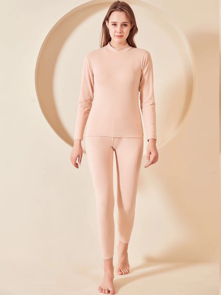 Soft Mid-Low Neck Stretch Couple Base Thermal Sets
