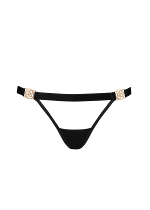Thalia Open Back Panty (Black)