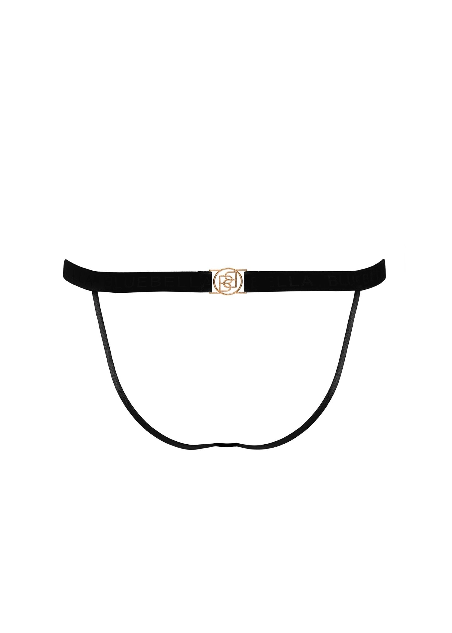 Thalia Open Back Panty (Black)