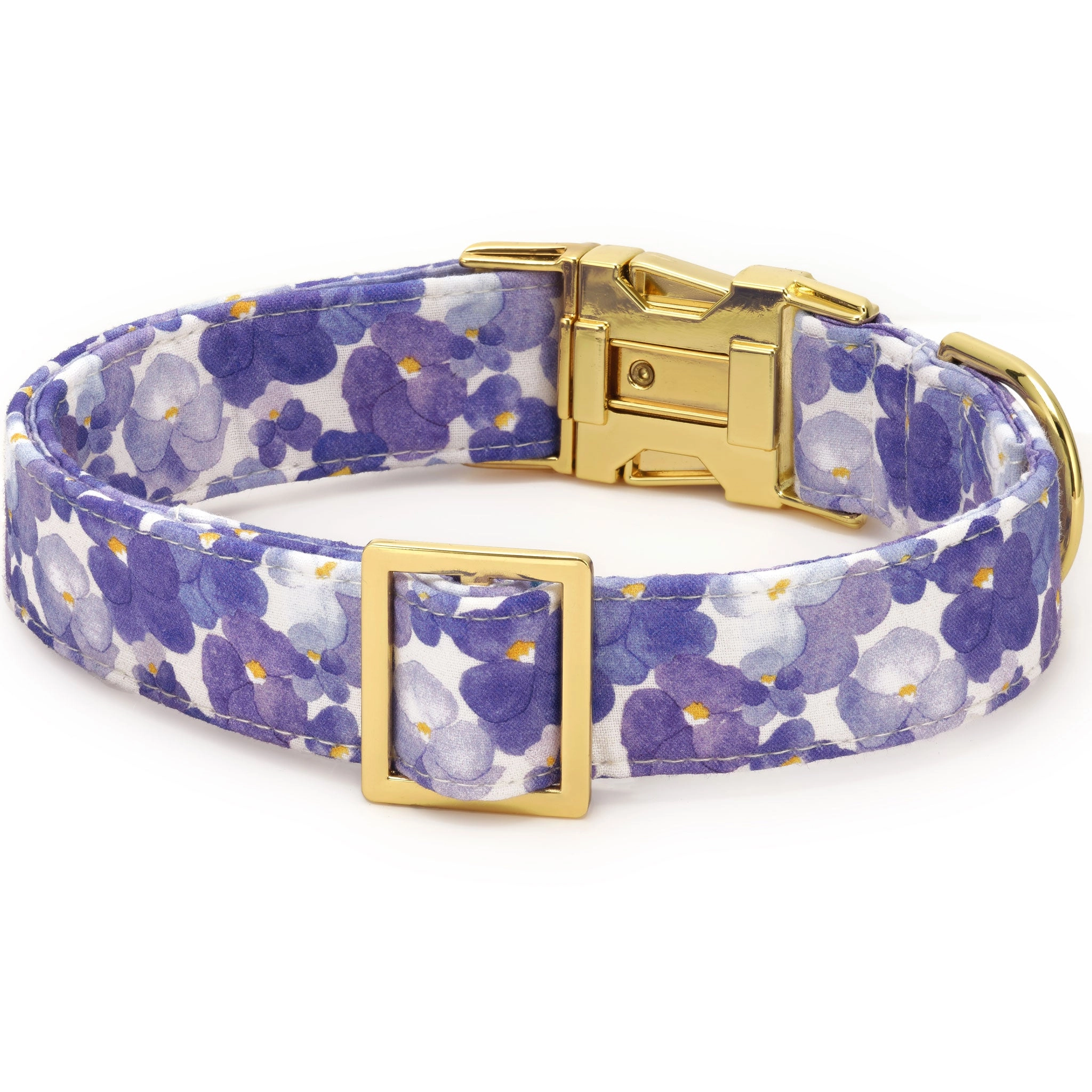 The Foggy Dog Collar - Pressed Pansies