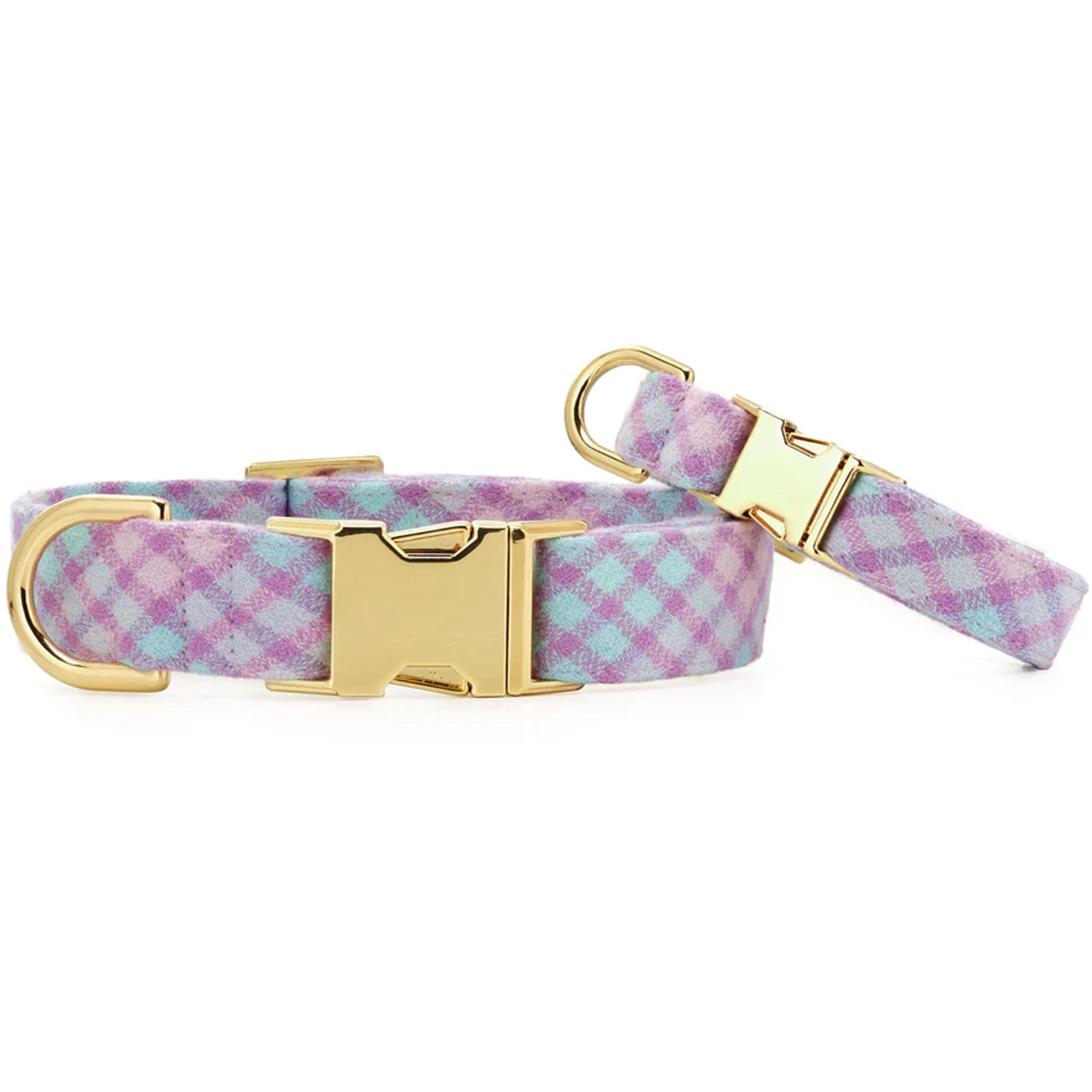 The Foggy Dog Collar - Sorbet Plaid