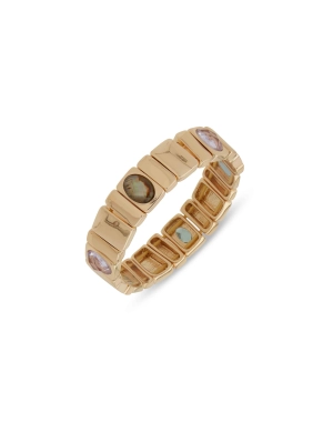 Tile Stretch Bracelet with Stone