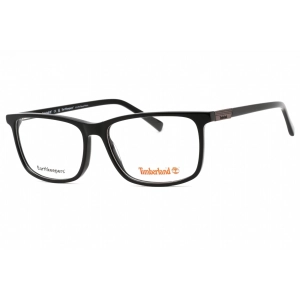 Timberland Men's Eyeglasses - Shiny Black Rectangular Full Rim Frame | TB1775 001