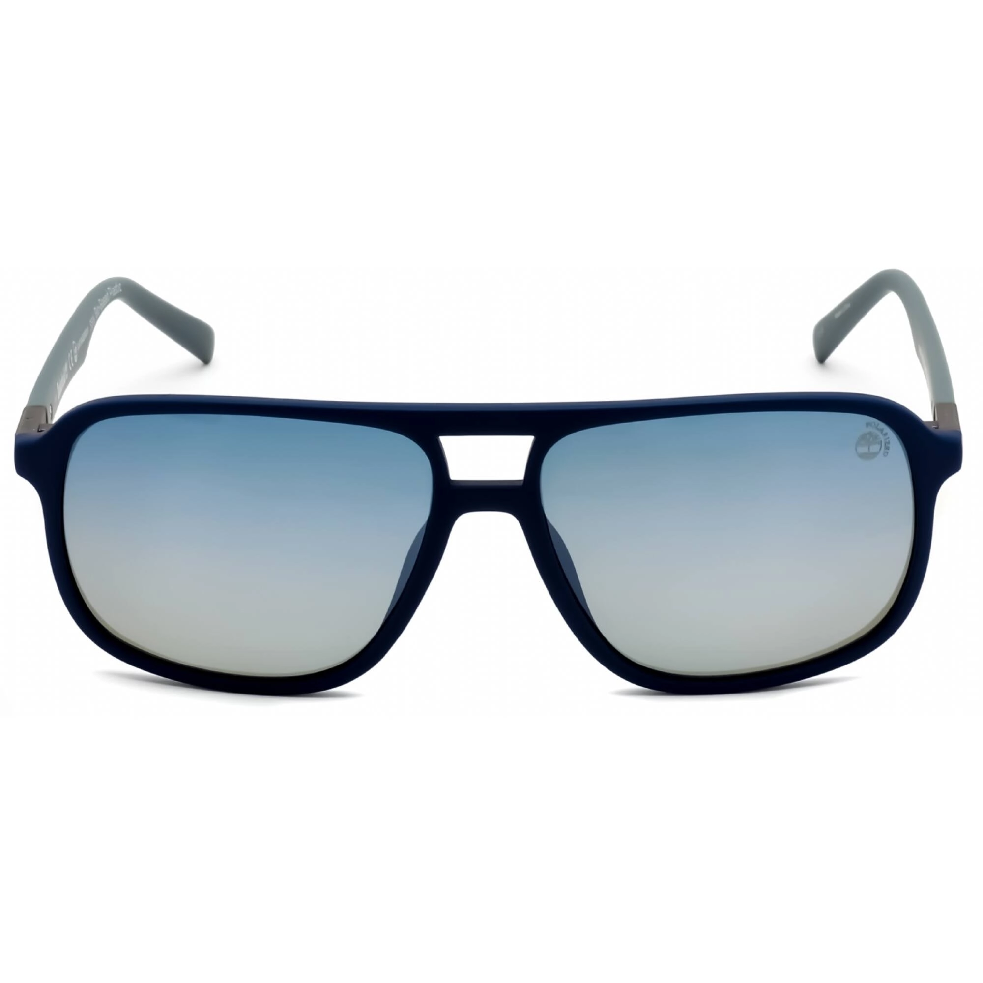 Timberland Men's Sunglasses - Matte Blue Rectangular Full Rim Frame | TB9200 91D