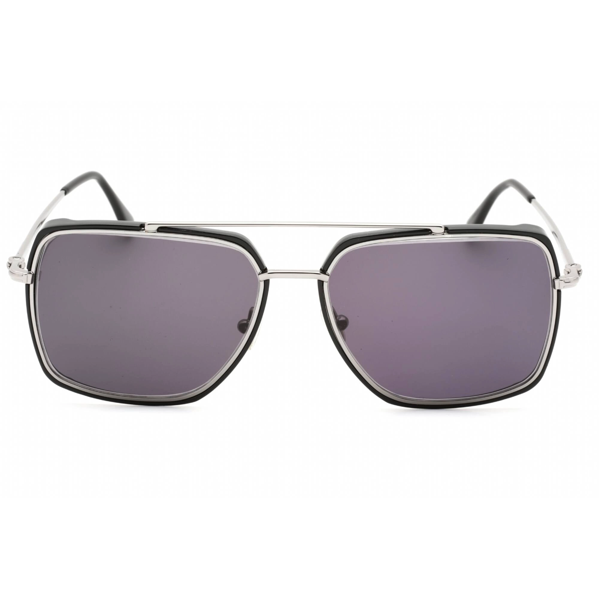 Tom Ford Men's Sunglasses - Shiny Black Metal Pilot Full Rim Frame | FT0750 01N